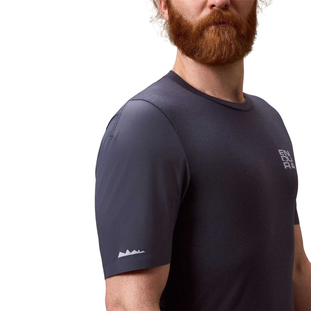 Carbon Grey - Side - Endura Mens All Track Merino Blend Short-Sleeved T-Shirt