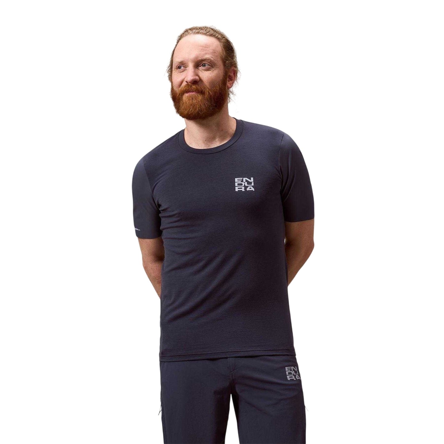 Carbon Grey - Lifestyle - Endura Mens All Track Merino Blend Short-Sleeved T-Shirt