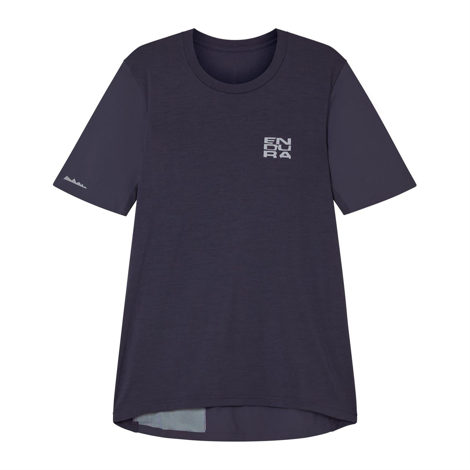 Carbon Grey - Front - Endura Mens All Track Merino Blend Short-Sleeved T-Shirt