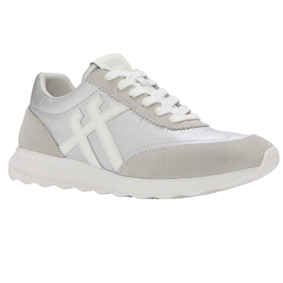 Silver - Lifestyle - Fit Flop Womens-Ladies Suede Low Cut Trainers