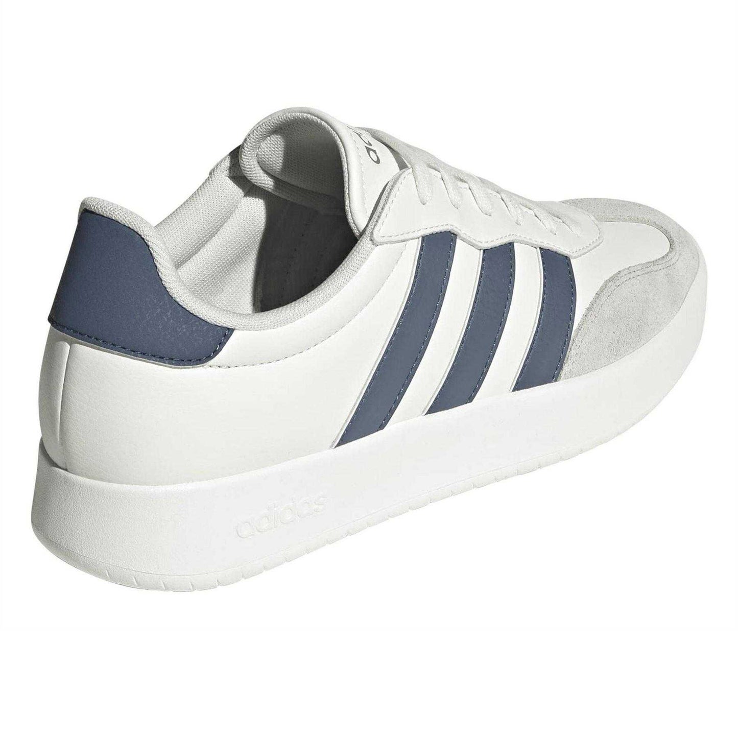 Off White - Back - Adidas Mens Barreda 3 Stripes Low Platform Trainers