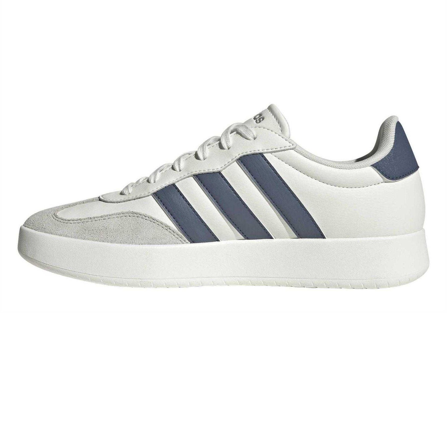 Off White - Side - Adidas Mens Barreda 3 Stripes Low Platform Trainers