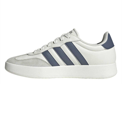 Off White - Side - Adidas Mens Barreda 3 Stripes Low Platform Trainers
