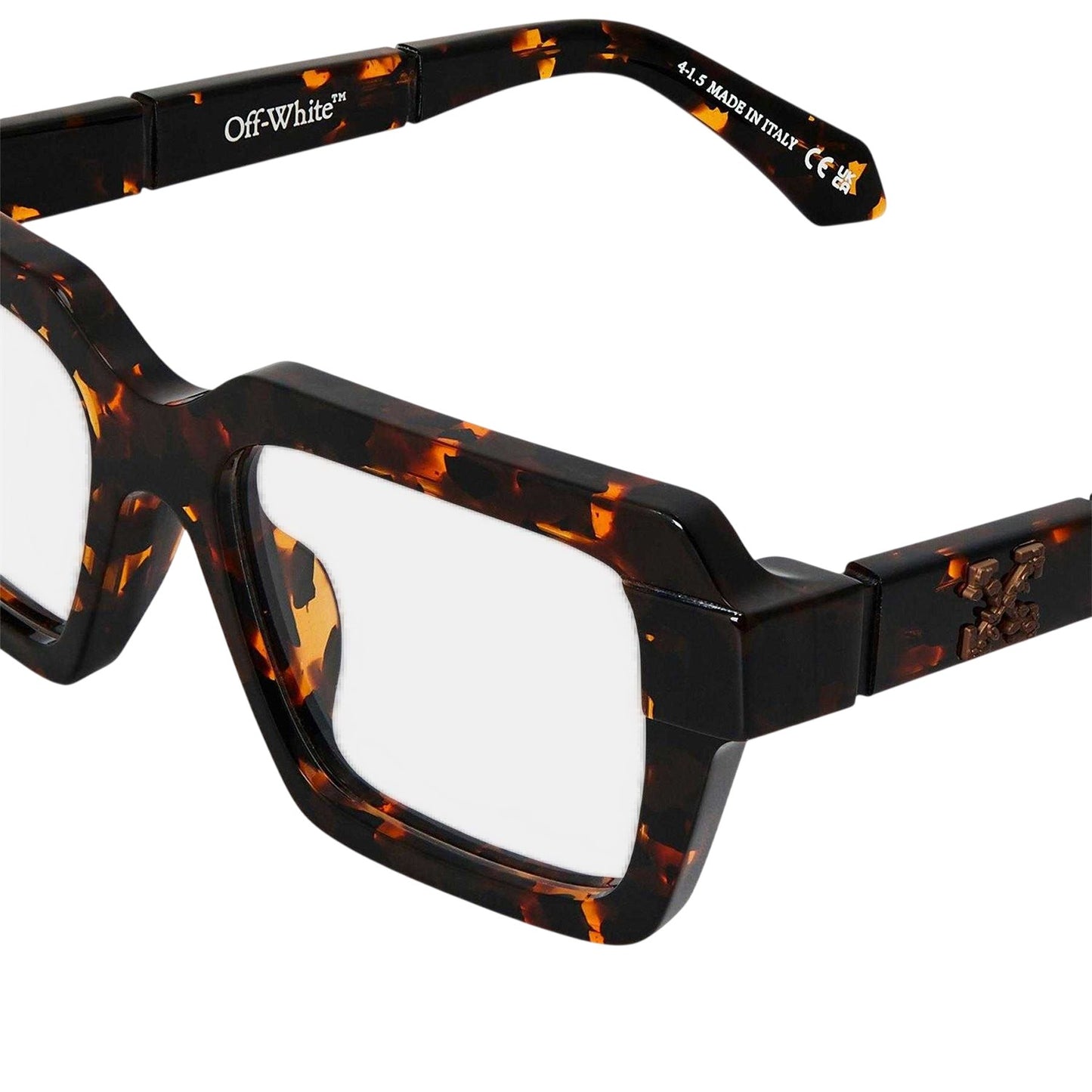 Dark Havana Brown - Side - Off White Unisex Adult Style 8u Tortoise Shell Sunglasses
