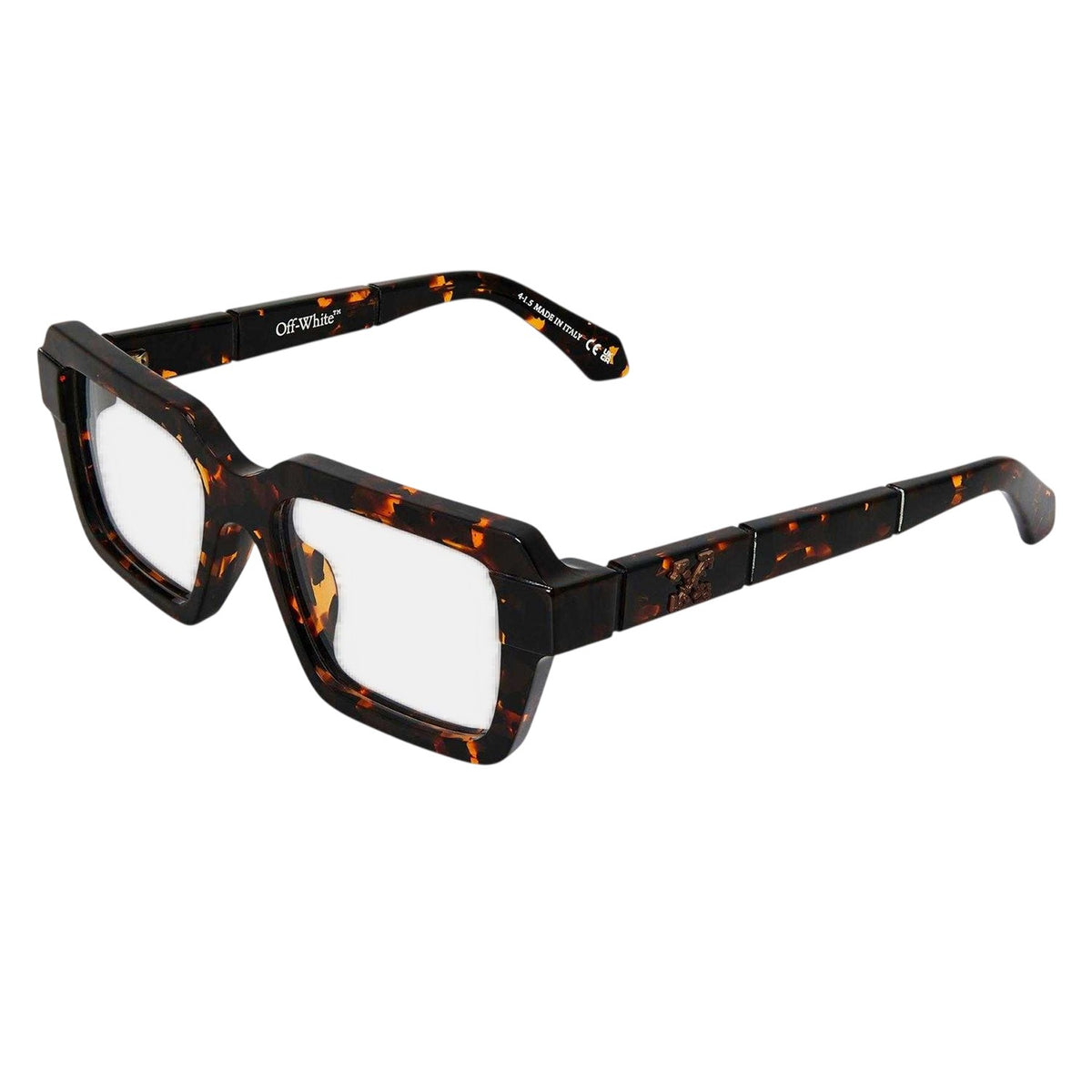 Dark Havana Brown - Front - Off White Unisex Adult Style 8u Tortoise Shell Sunglasses