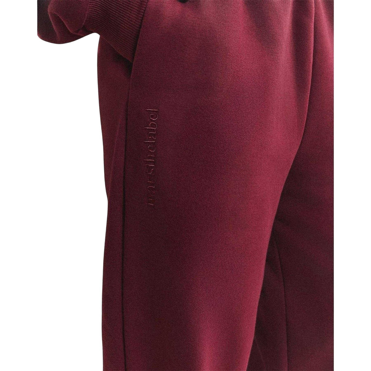 Wine - Side - Mars The Label Womens-Ladies Straight Leg Joggers