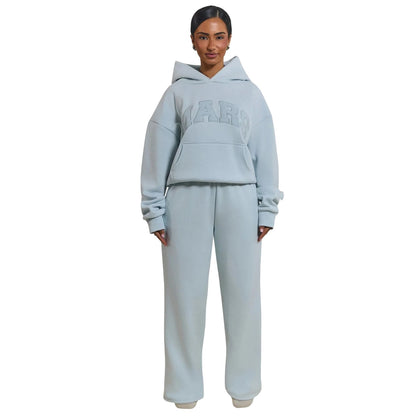 Baby Blue - Front - Mars The Label Womens-Ladies Straight Leg Joggers