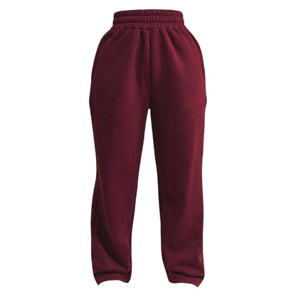 Wine - Front - Mars The Label Womens-Ladies Straight Leg Joggers