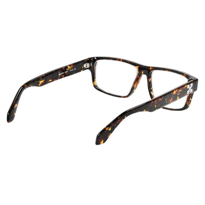 Dark Havana Brown - Back - Off White Style 8p Arrow Logo Sunglasses