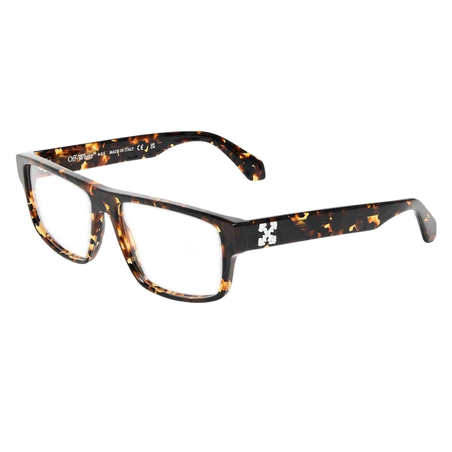 Dark Havana Brown - Front - Off White Style 8p Arrow Logo Sunglasses