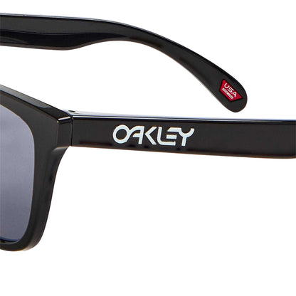 Black - Side - Oakley Mens Frogskins Rectangle Sunglasses