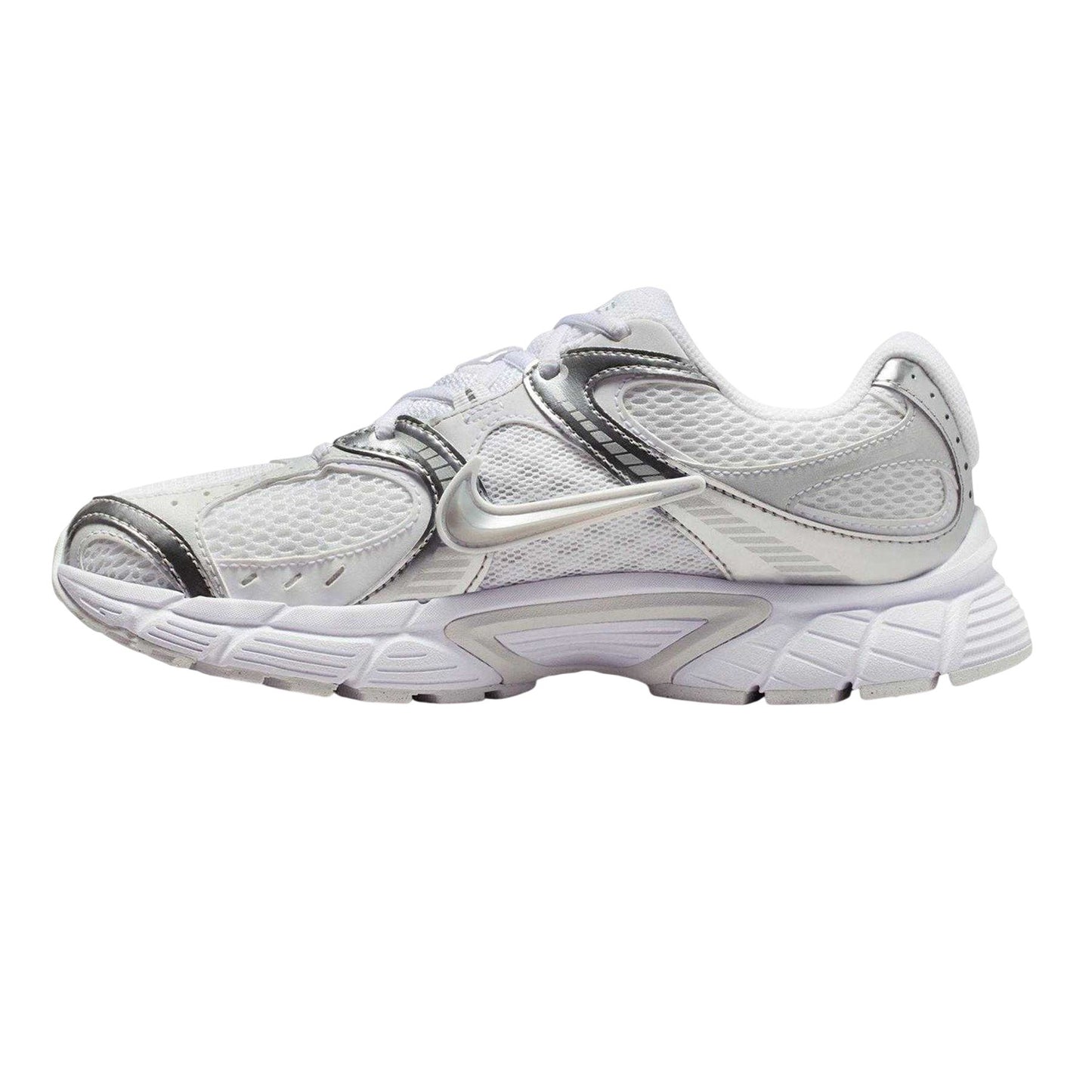 White-Silver - Side - Nike Womens-Ladies V5 RNR Trainers