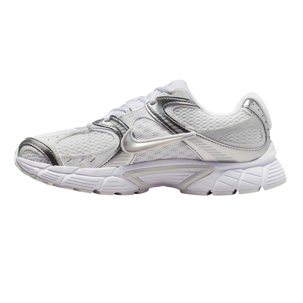White-Silver - Side - Nike Womens-Ladies V5 RNR Trainers
