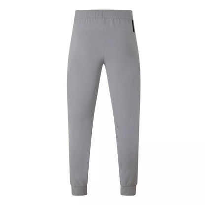 Grey - Back - Puma Mens Zipped Joggers