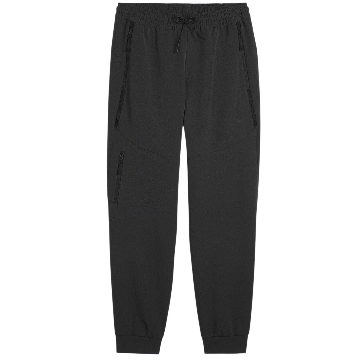 Puma Black - Front - Puma Mens Zipped Joggers