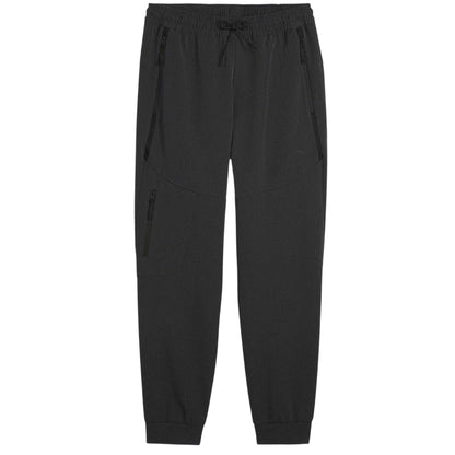 Puma Black - Front - Puma Mens Zipped Joggers