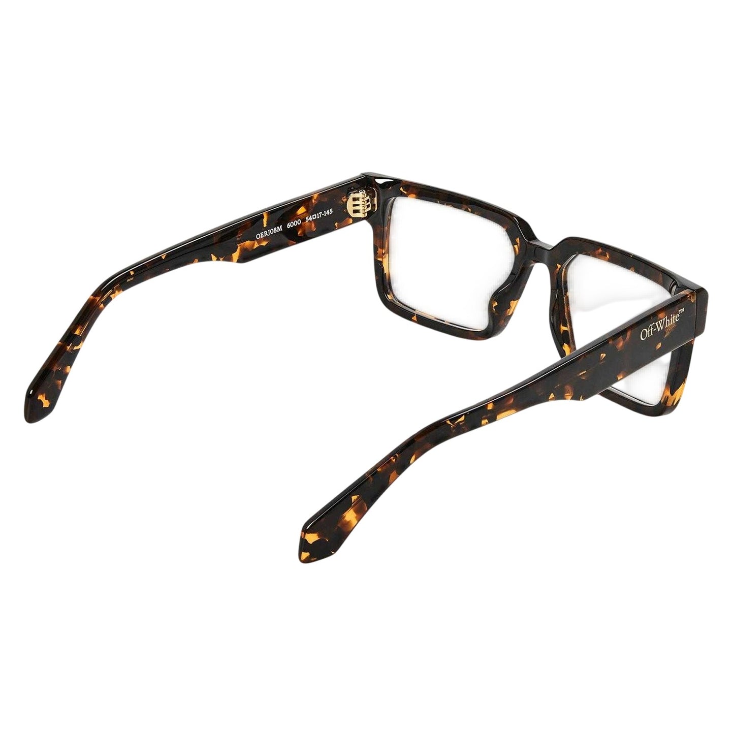 Dark Havana Brown - Back - Off White Unisex Adult Style 8m Tortoise Shell Sunglasses