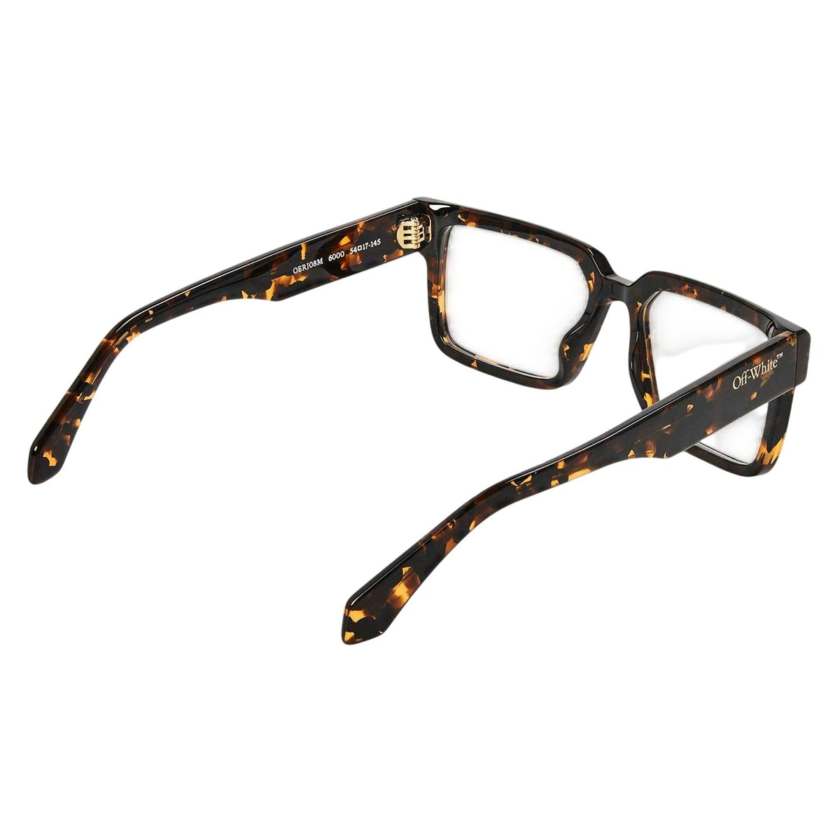 Dark Havana Brown - Back - Off White Unisex Adult Style 8m Tortoise Shell Sunglasses