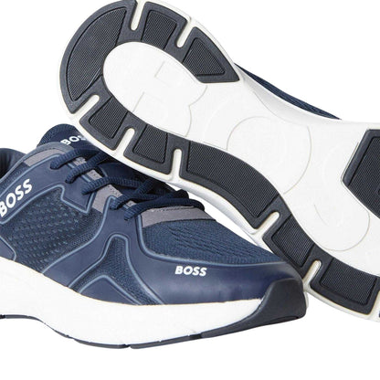 Blue - Lifestyle - Boss Womens-Ladies Owen Runn Trainers