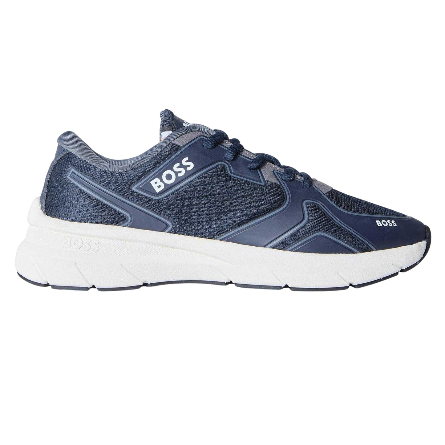 Blue - Front - Boss Womens-Ladies Owen Runn Trainers
