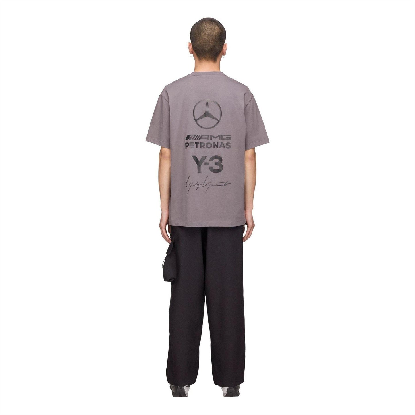 Black - Pack Shot - Y-3 Mens Mercedes F1 T-Shirt