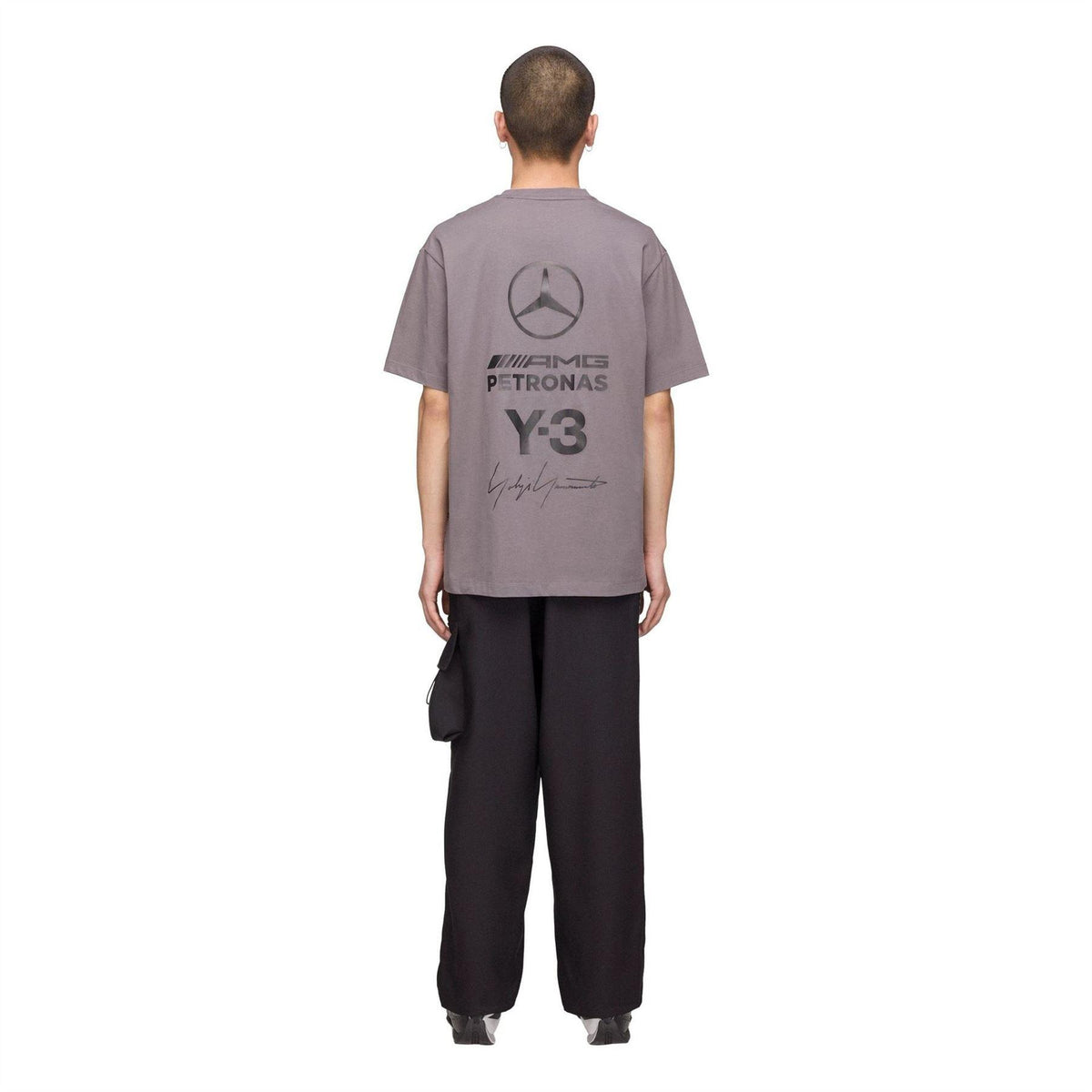 Black - Pack Shot - Y-3 Mens Mercedes F1 T-Shirt