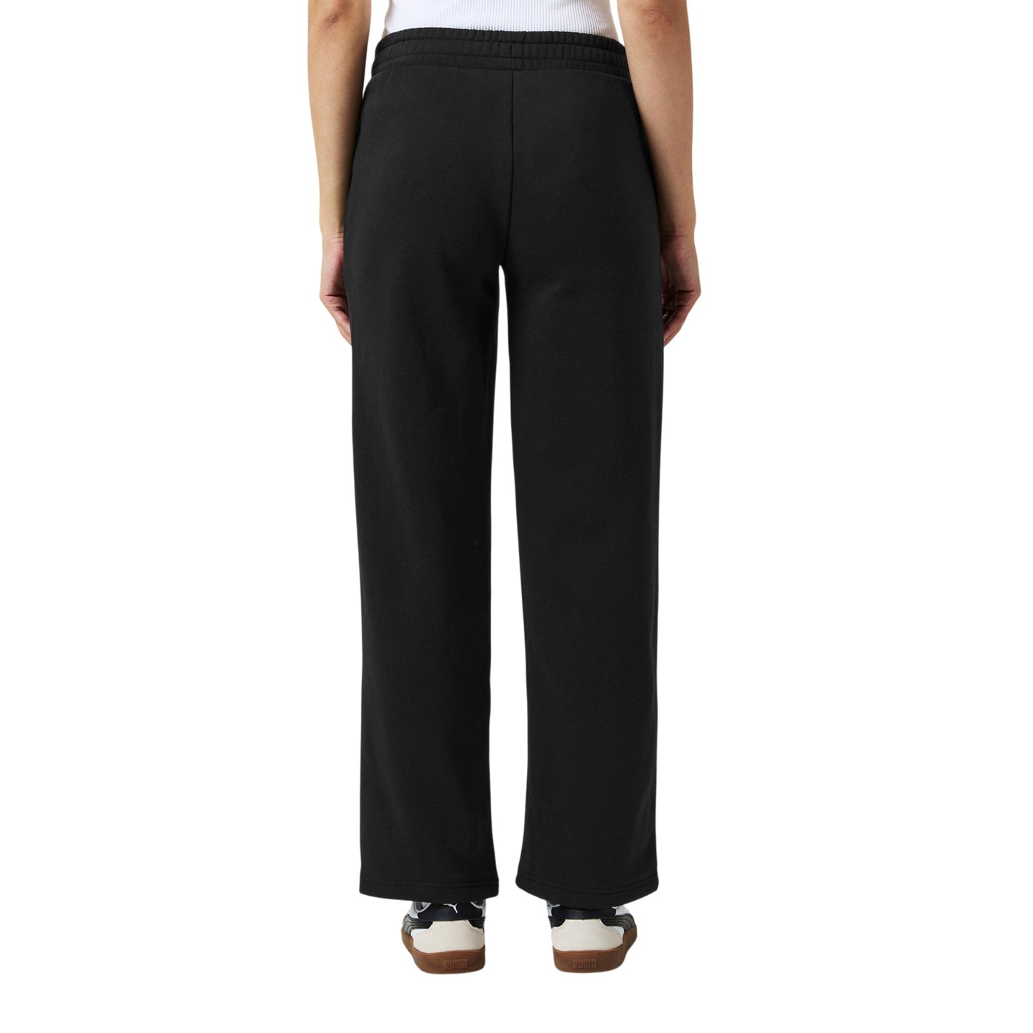 Black - Lifestyle - Puma Womens-Ladies Wide Leg Joggers
