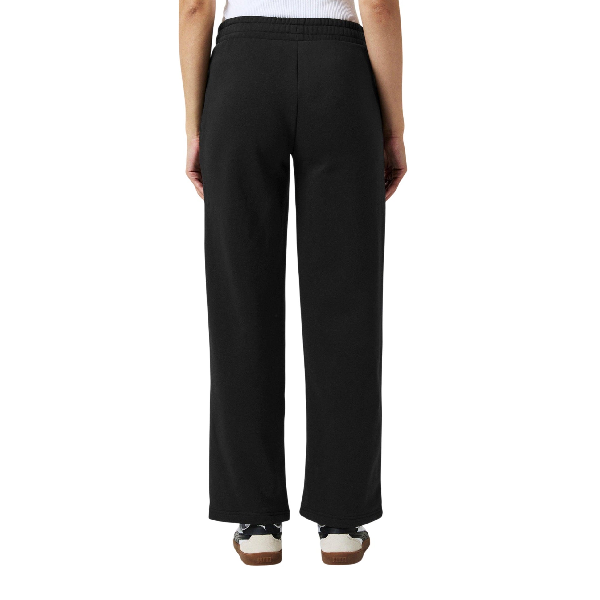 Black - Lifestyle - Puma Womens-Ladies Wide Leg Joggers