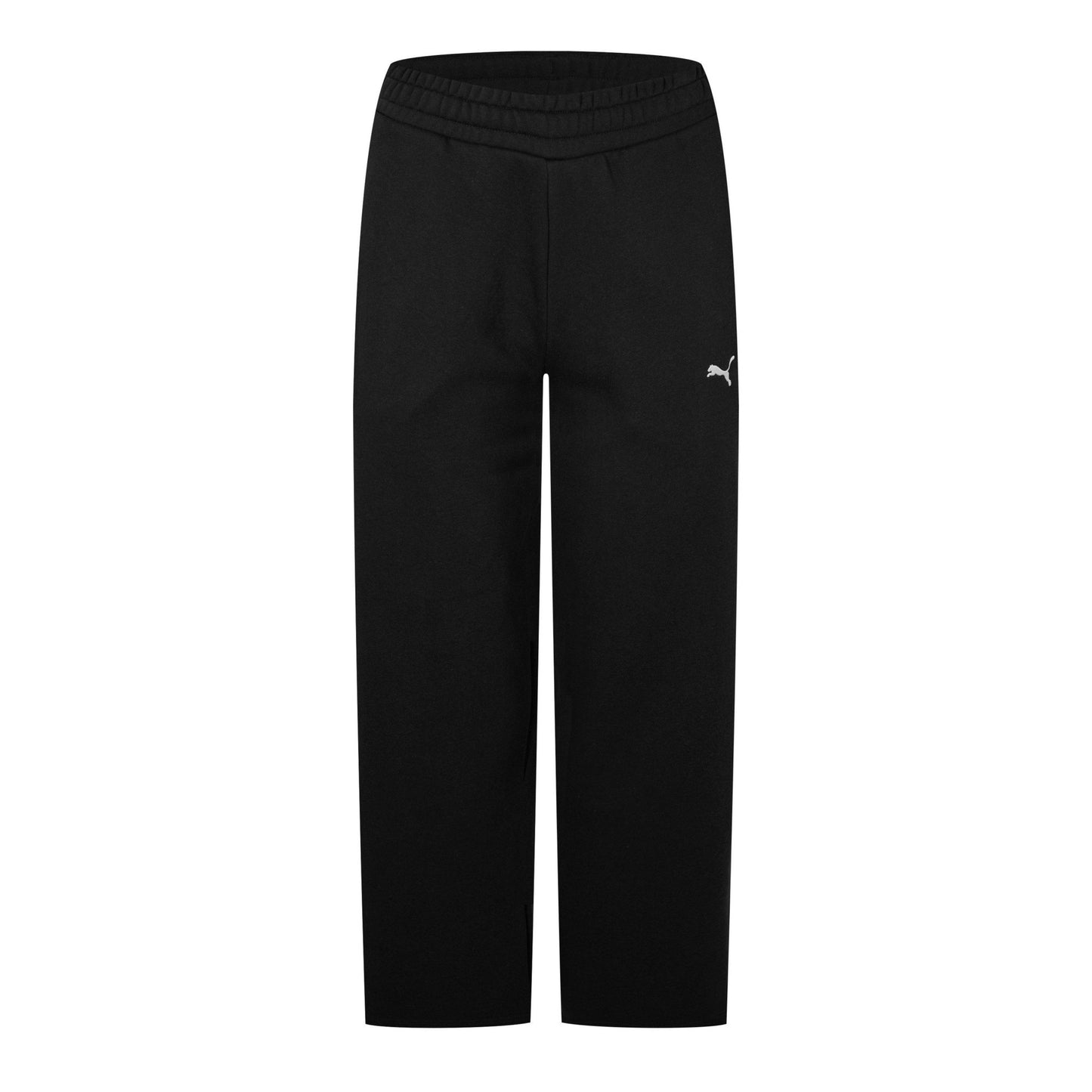 Black - Front - Puma Womens-Ladies Wide Leg Joggers
