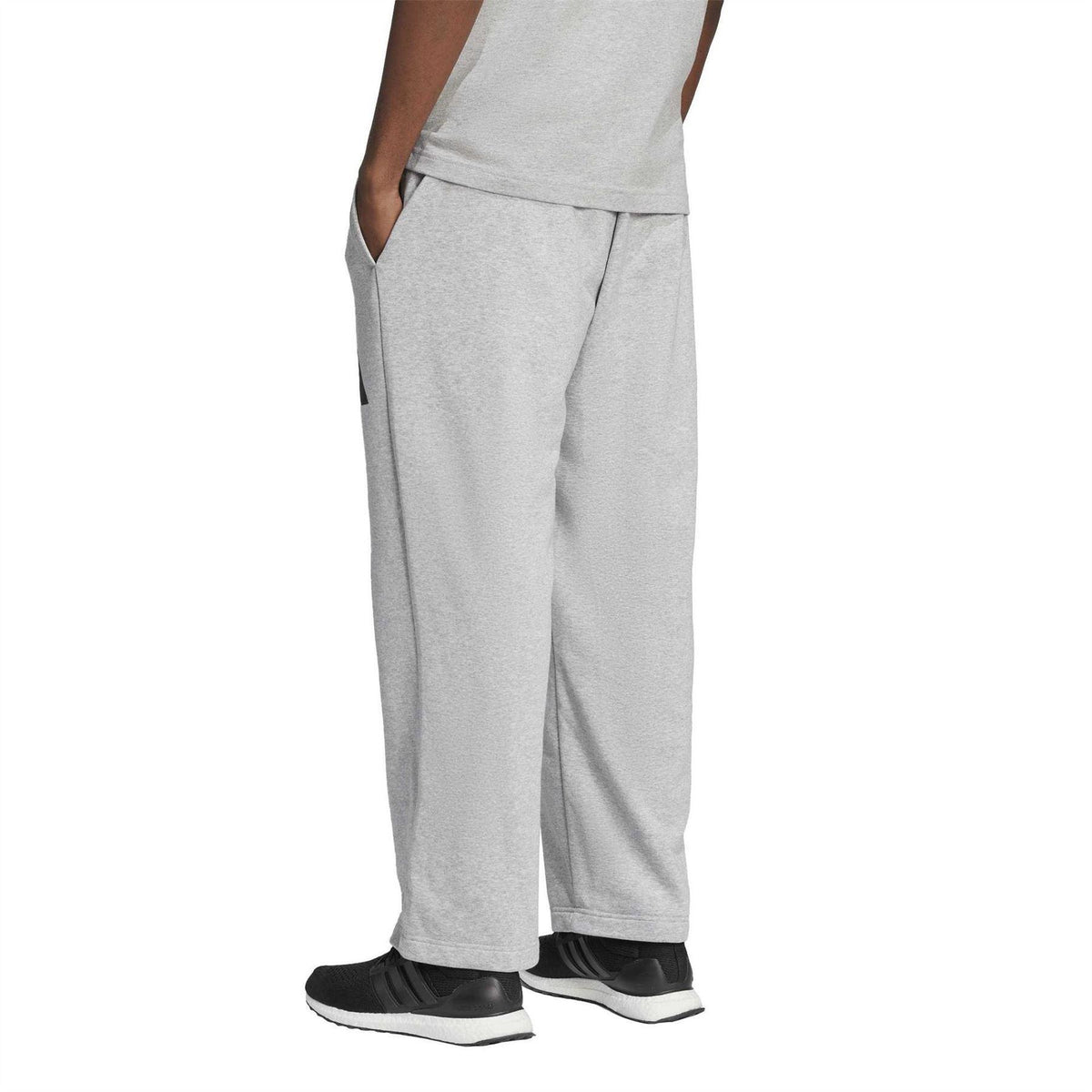 Medium Heather Grey - Back - Adidas Mens Joggers