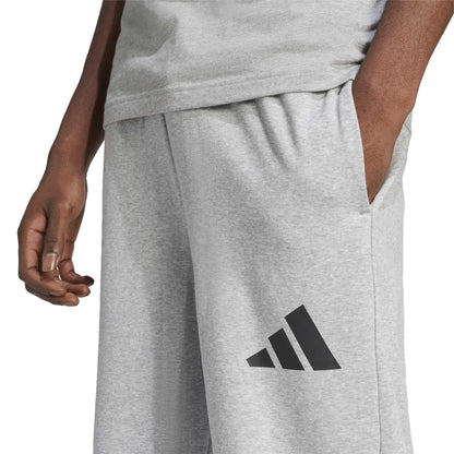 Medium Heather Grey - Side - Adidas Mens Joggers
