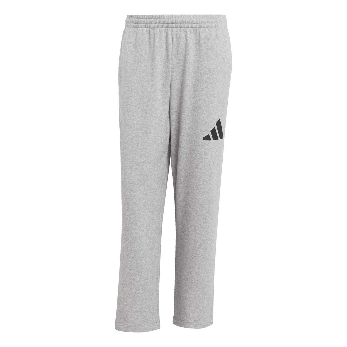 Medium Heather Grey - Front - Adidas Mens Joggers
