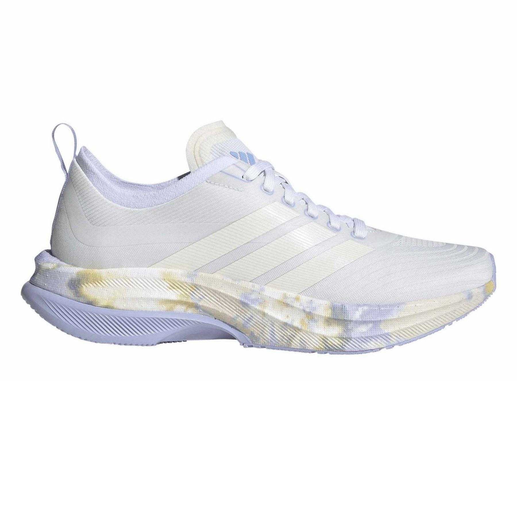 White - Front - Adidas Unisex Adult Moveboost Stripes Trainers