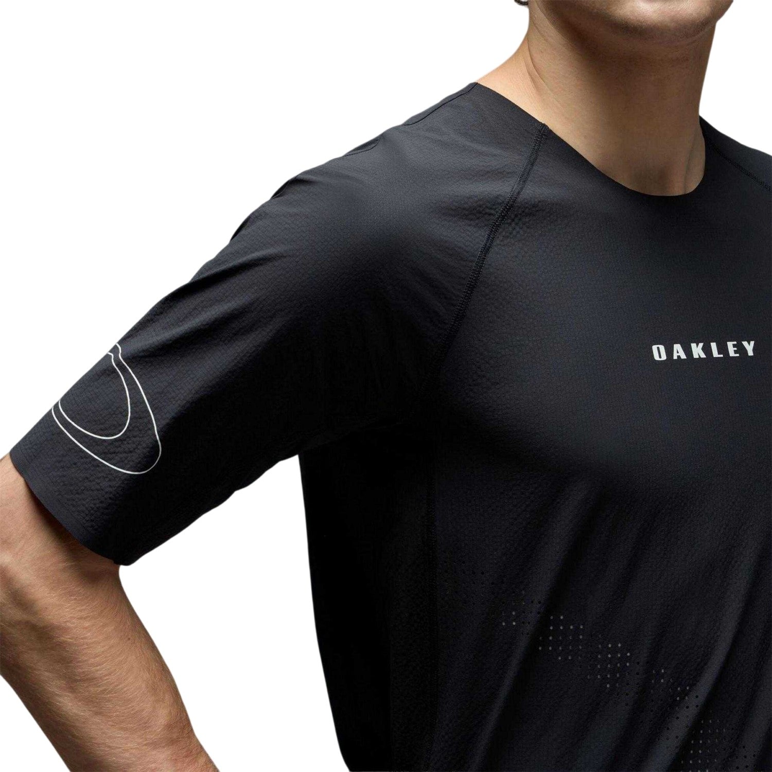 Pitch Black - Side - Oakley Mens Seeker Whip T-Shirt