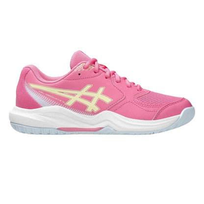 Pink - Front - Asics Childrens-Kids Dedicate 9 Tennis Shoes