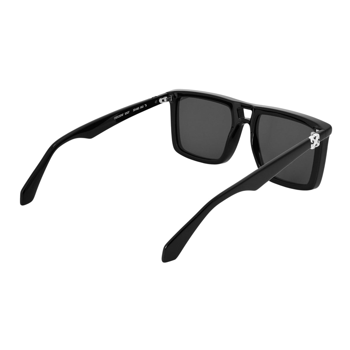 Black-Dark Grey - Back - Off White Unisex Adult Stratford Sunglasses