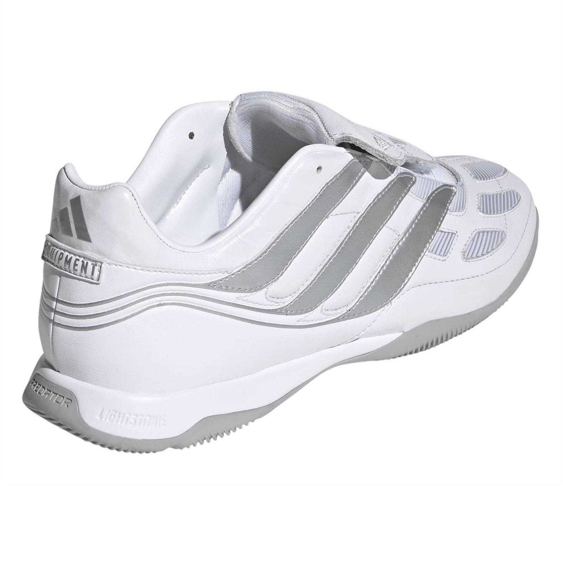 White - Back - Adidas Mens Predator Precision Fold Over Leather Trainers