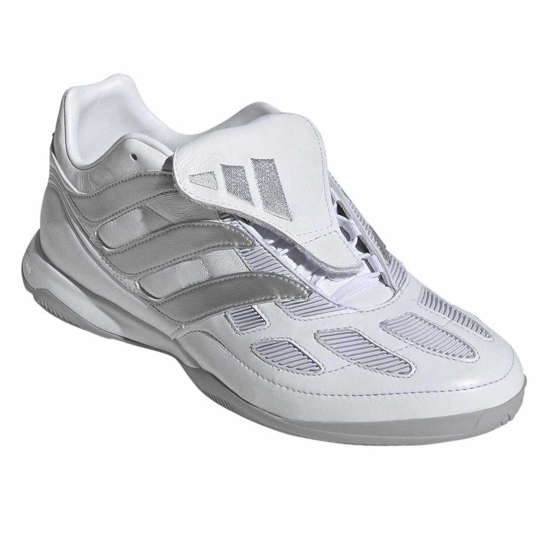 White - Lifestyle - Adidas Mens Predator Precision Fold Over Leather Trainers