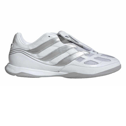 White - Front - Adidas Mens Predator Precision Fold Over Leather Trainers