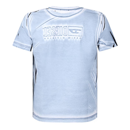 White - Back - Diesel Mens T-Regs N5 Distressed T-Shirt