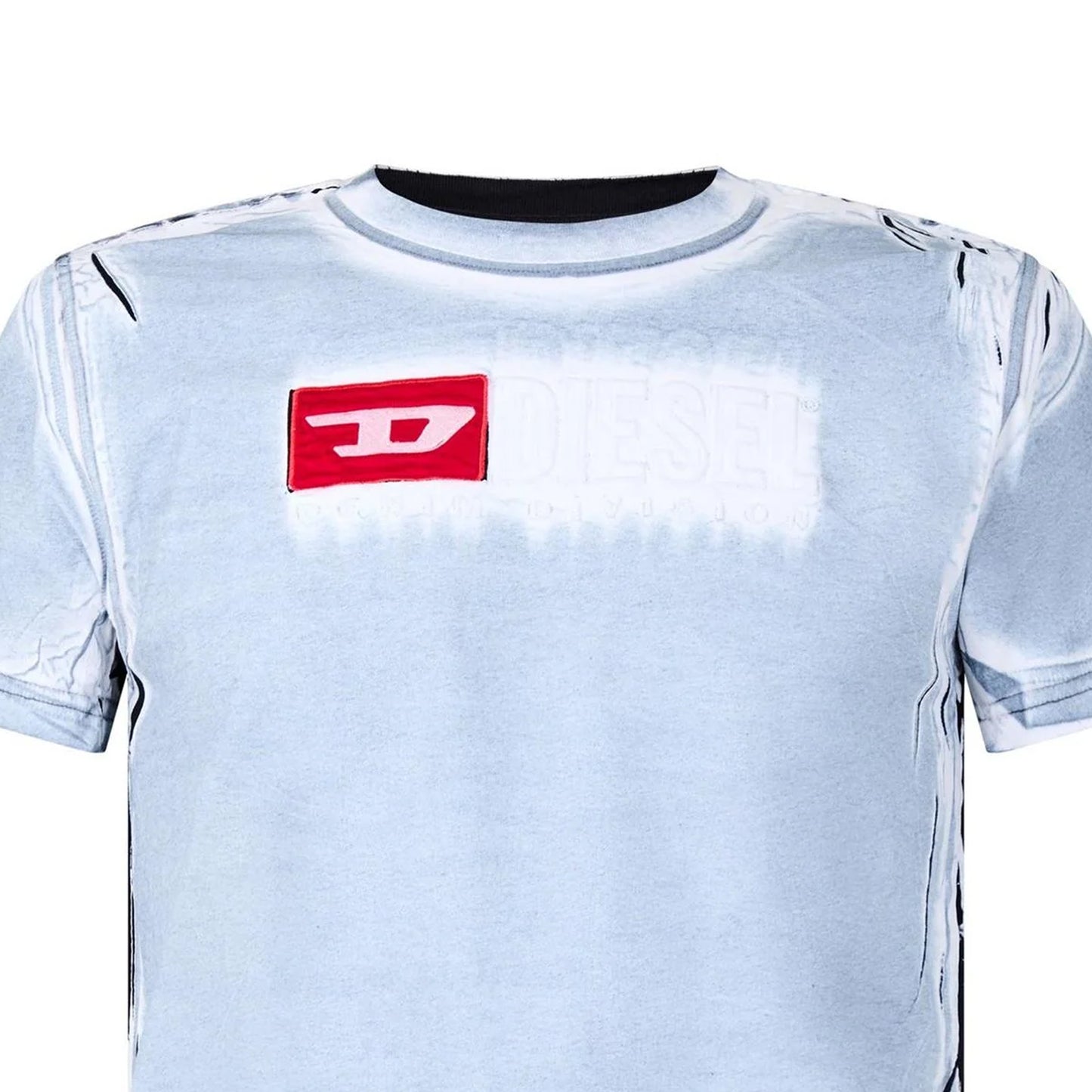 White - Side - Diesel Mens T-Regs N5 Distressed T-Shirt