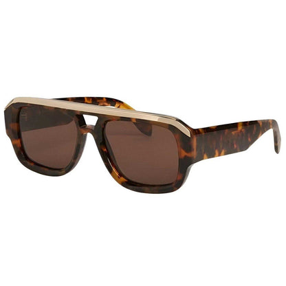 Havana Brown - Side - Palm Angels Mens Stockton Rectangular Sunglasses