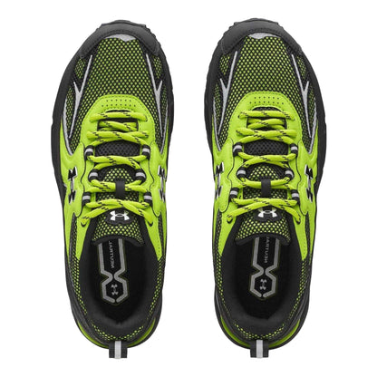Green - Side - Under Armour Mens Apparition Tech Mesh Trainers