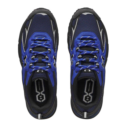Blue - Side - Under Armour Mens Apparition Tech Mesh Trainers