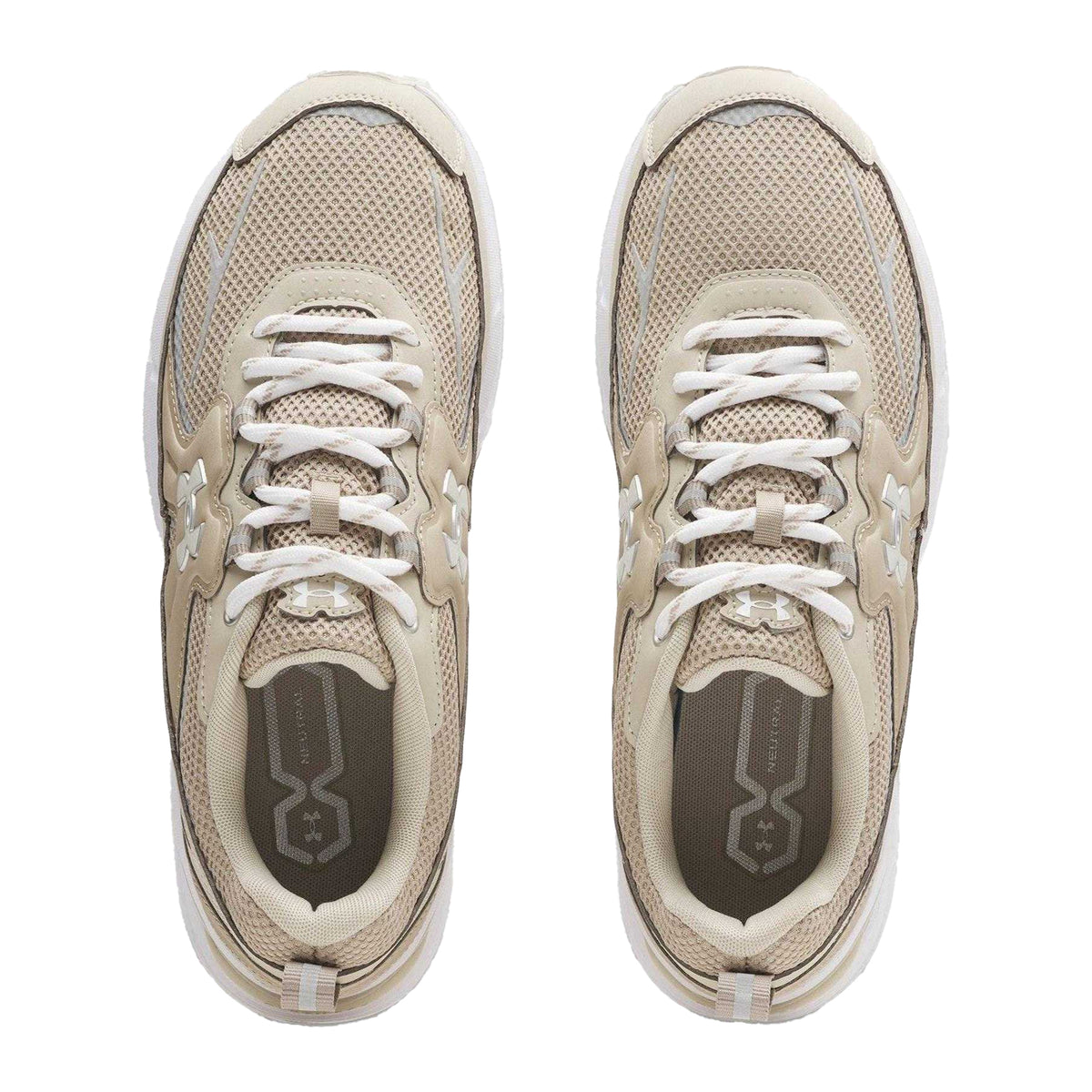 Brown - Side - Under Armour Mens Apparition Tech Mesh Trainers