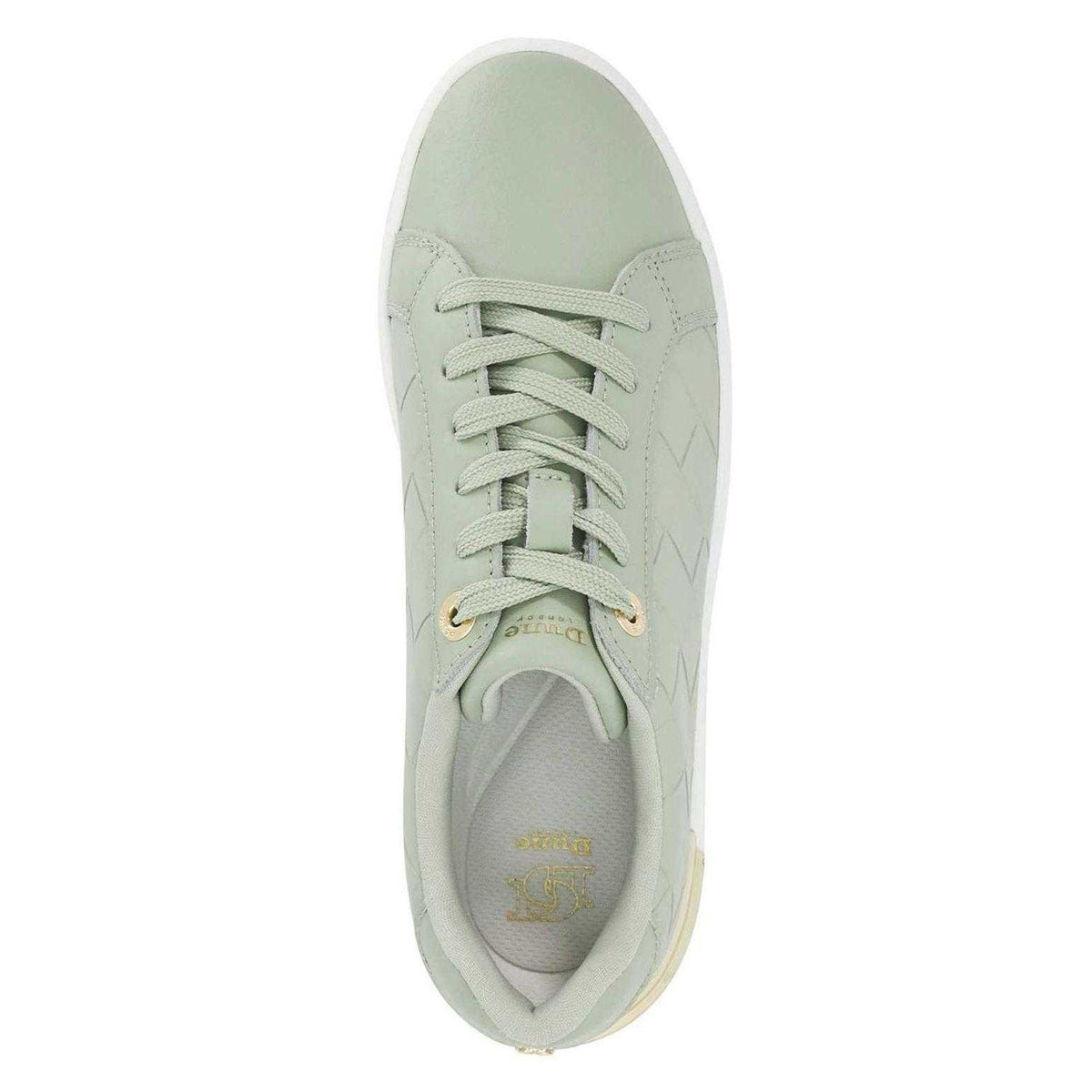 Green - Lifestyle - Dune London Womens-Ladies Eave Leather Trainers