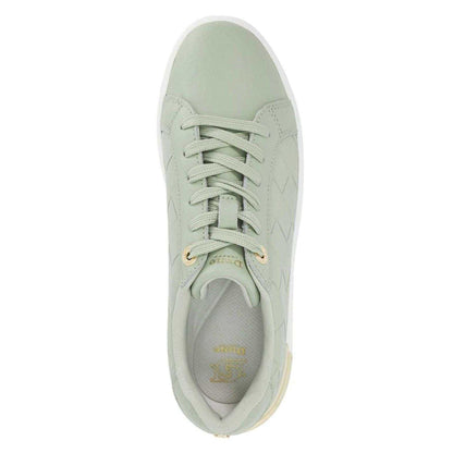 Green - Lifestyle - Dune London Womens-Ladies Eave Leather Trainers