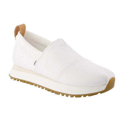 White - Side - Toms Womens-Ladies Alpargata Resident 2.0 Trainers