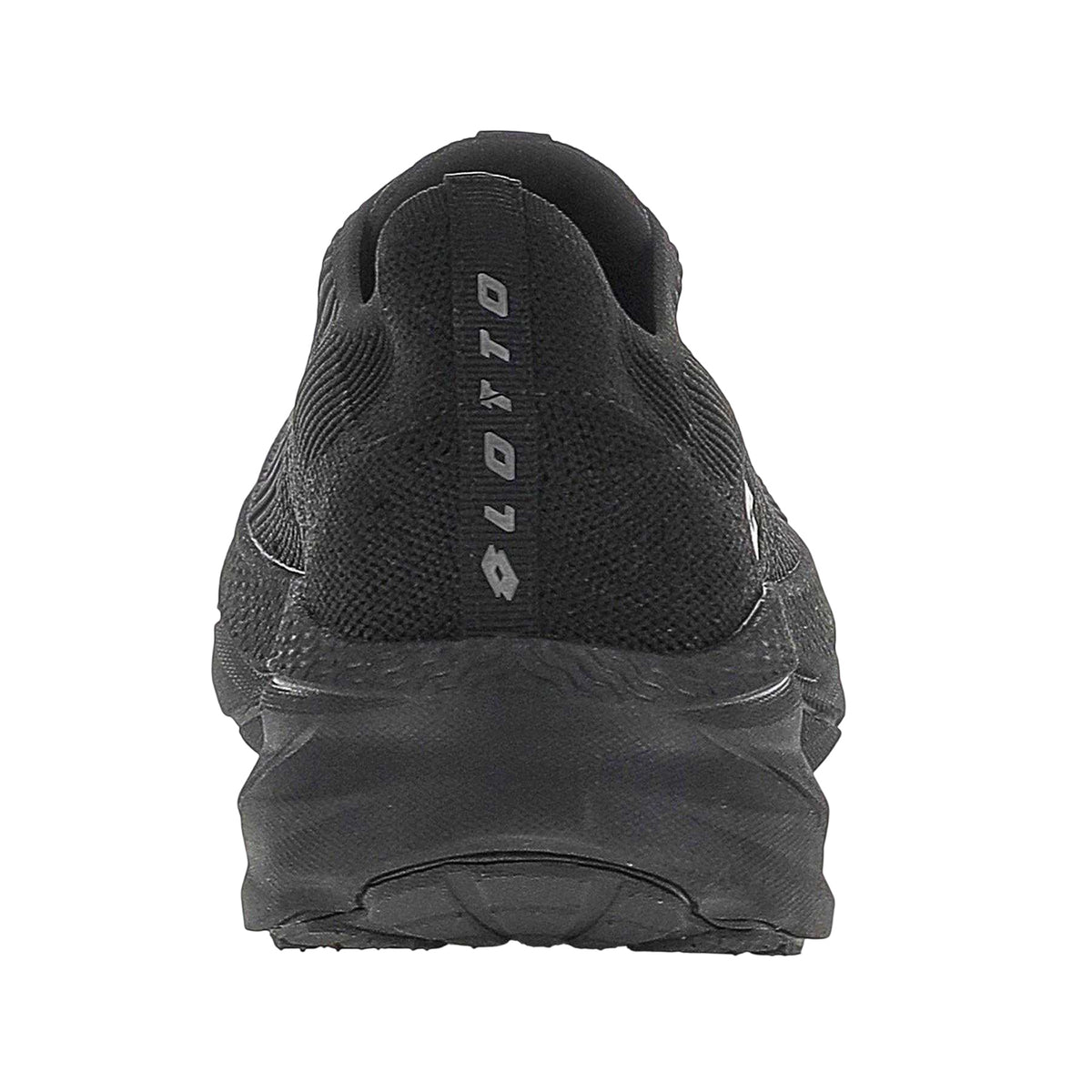 All Black - Back - Lotto Mens Italia Run 100 AMF Trainers