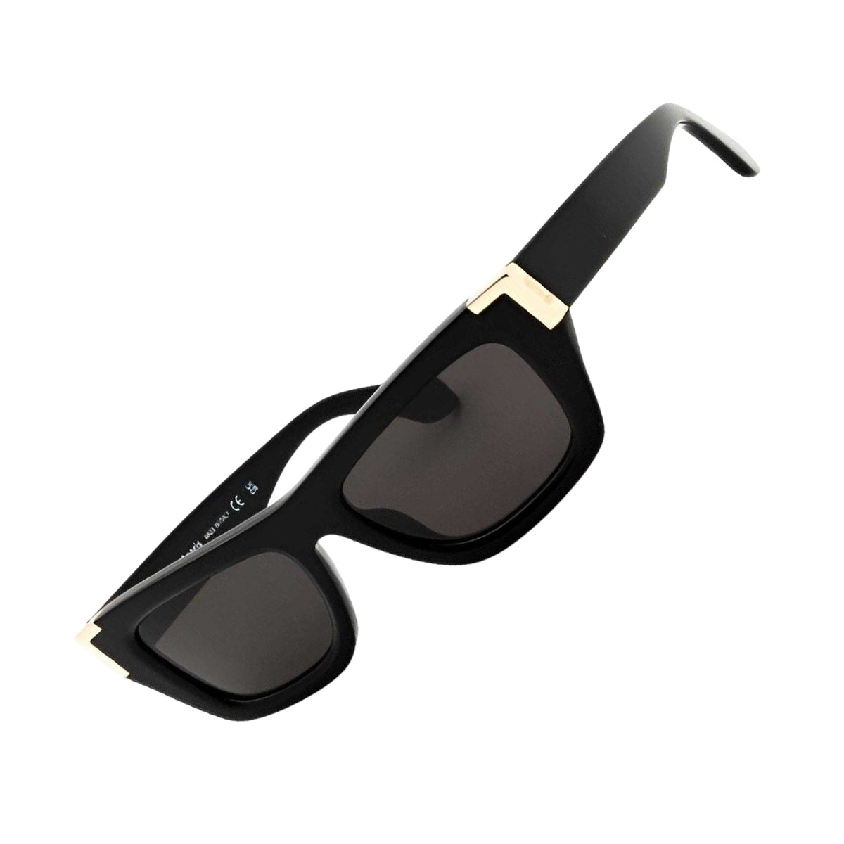 Black-Dark Grey - Back - Palm Angels Unisex Adult Malibu Rectangle Sunglasses
